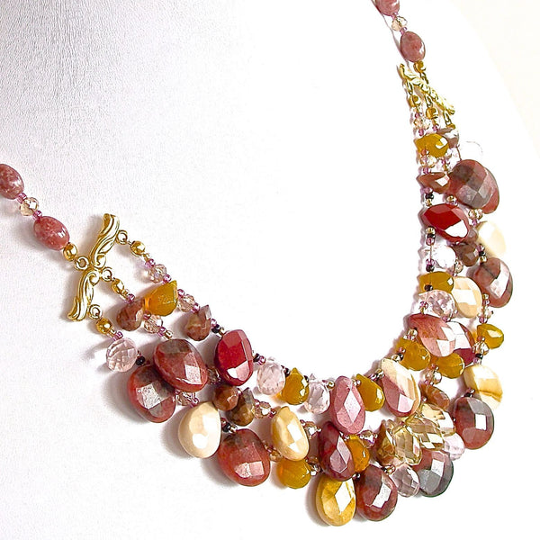 Mixed Semi-precious statement necklace