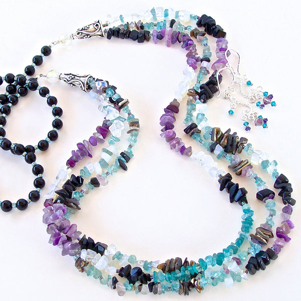 Multi gemstone necklace