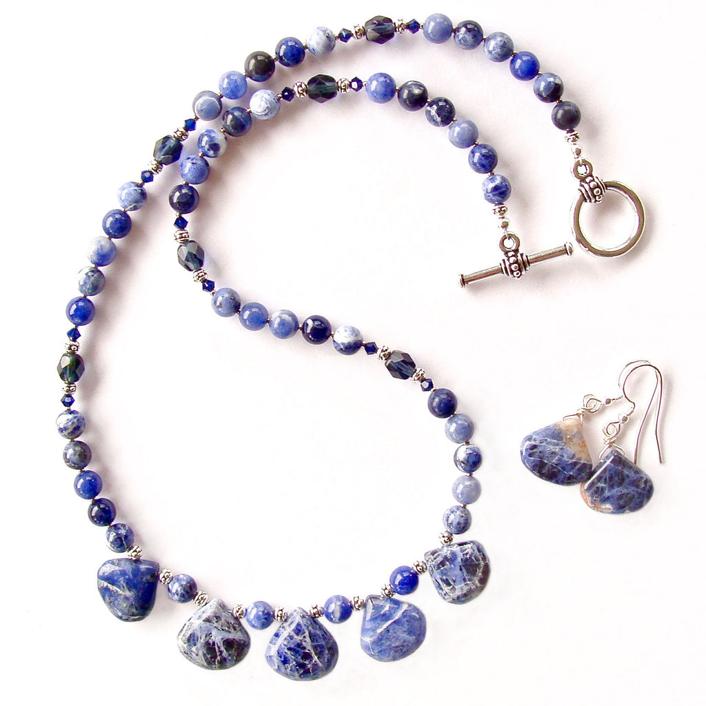 Navy Blue Necklace Set
