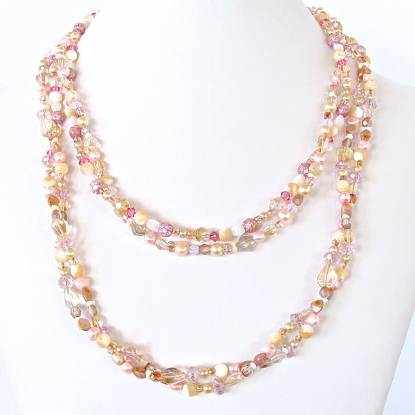 Chantilly: Pearl Rope Necklace