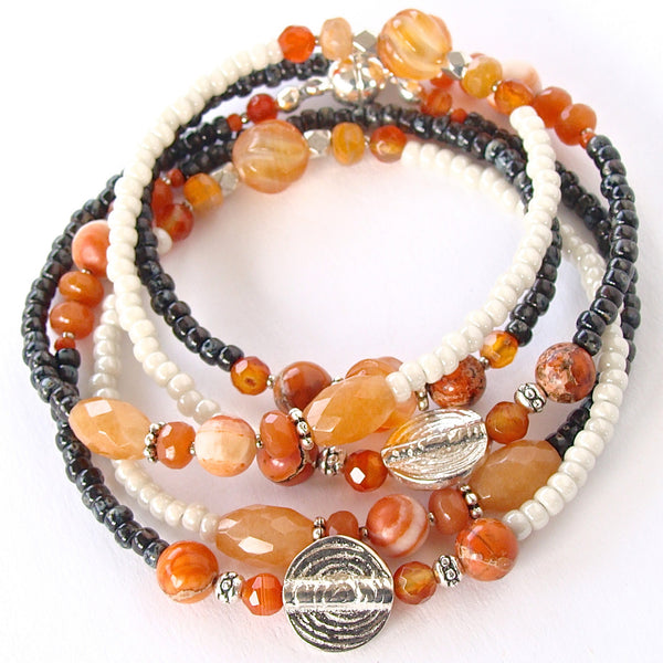 Clementine: Carnelian Bracelet