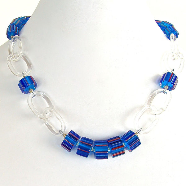 Oversized Clear Link Chain Necklace