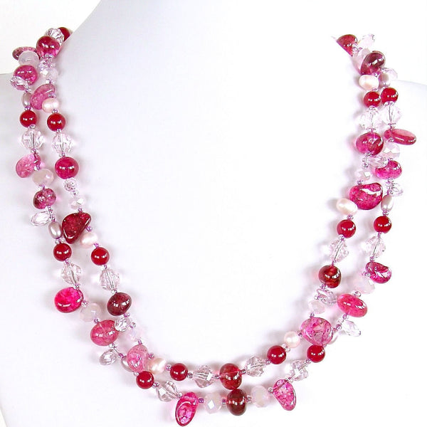 Pink Beaded Necklace