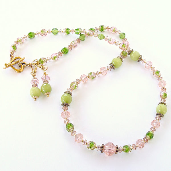 Sweet Pea: Pink and Green Jewelry