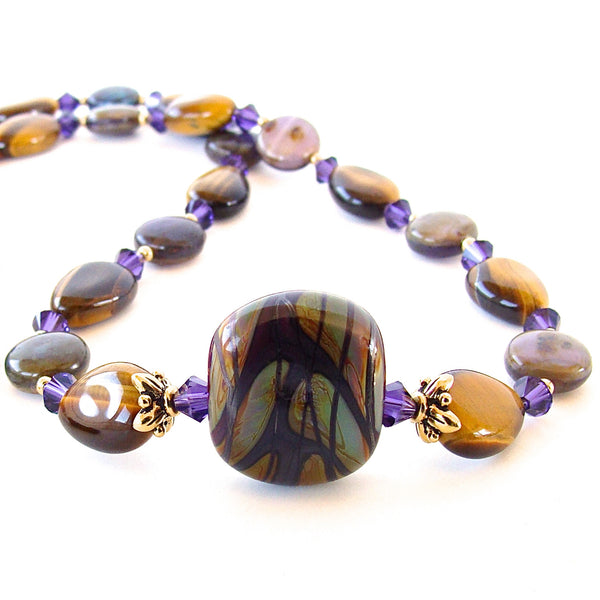 Purple Glass Necklace