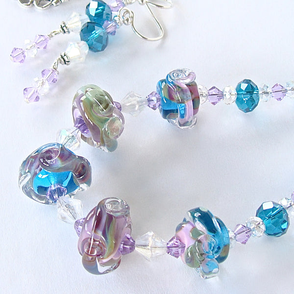 Persuasion: Blue Crystal Necklace Set