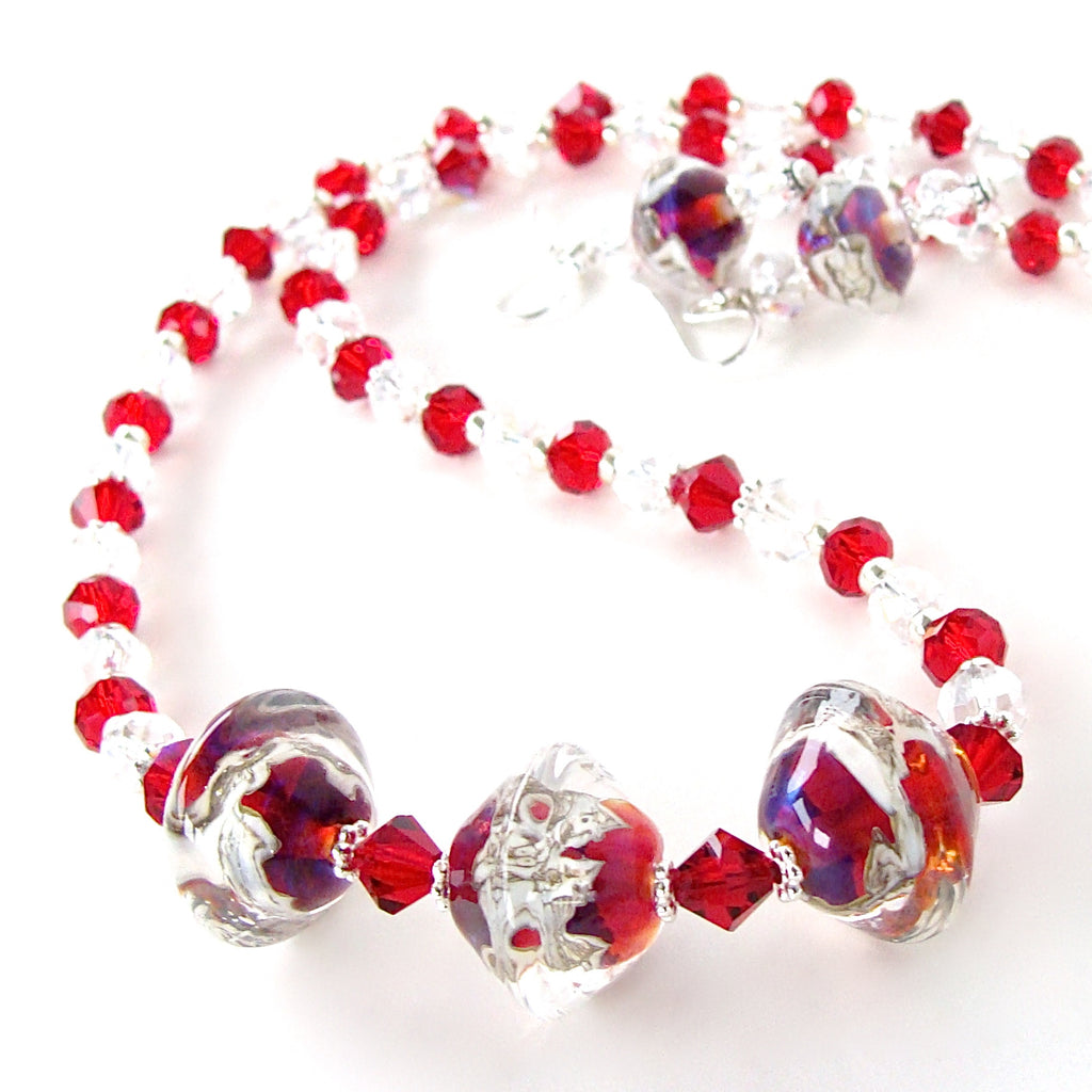 Red Glass Necklace