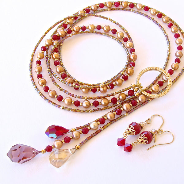 Red and Gold Necklace