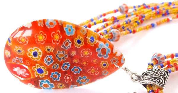 Red Murano Glass Necklace