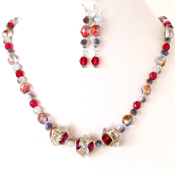 Red Velvet Necklace