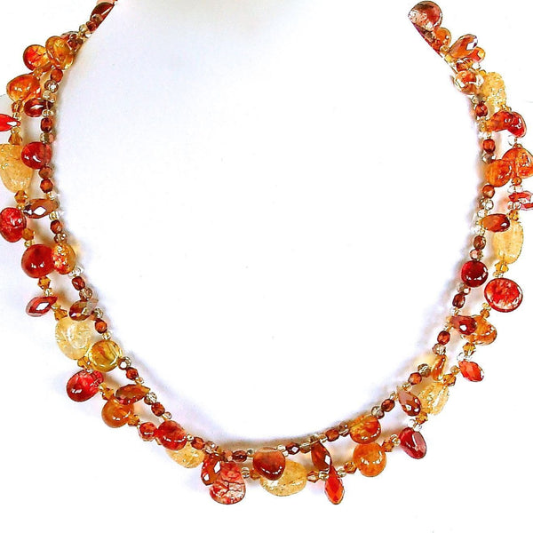 Semi-precious Orange Necklace