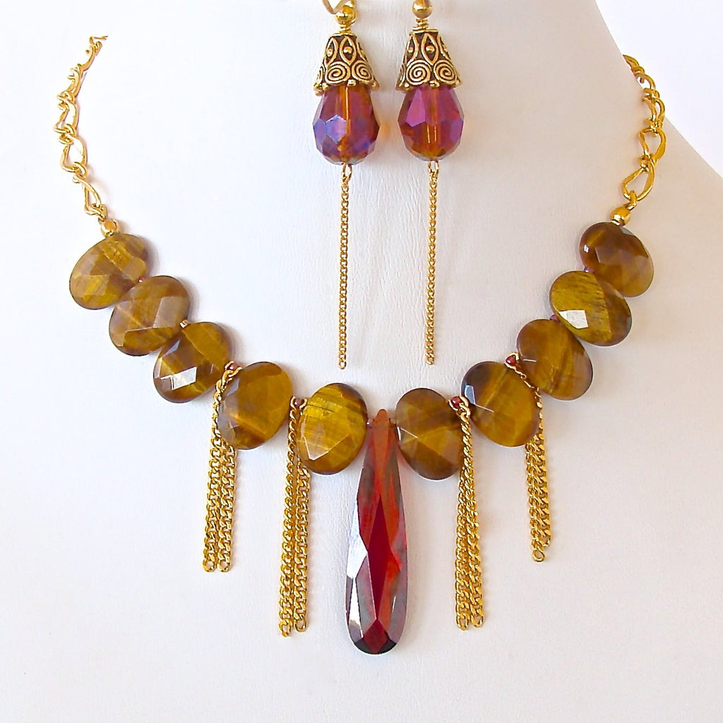 Tigers Eye Boho Choker