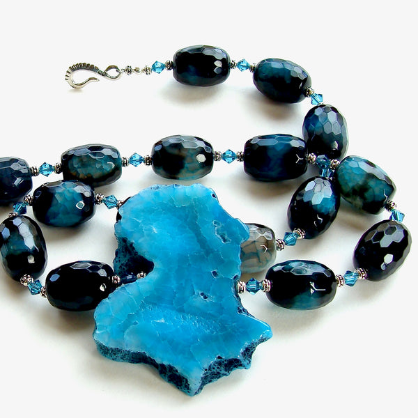 agate slab necklace