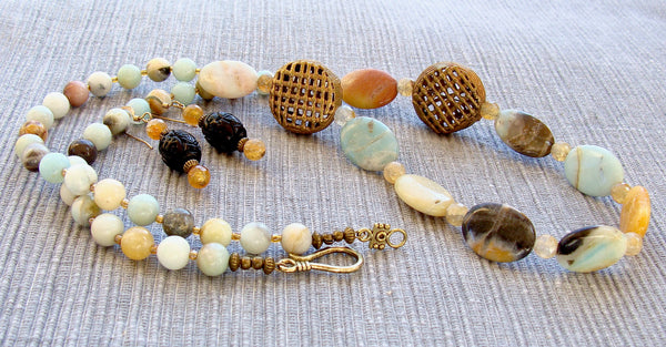 amazonite stone necklace