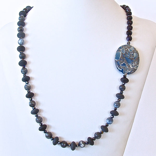 Slate: Blue Stone Necklace