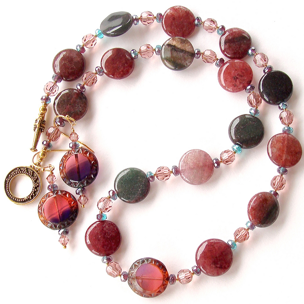 aventurine necklace set