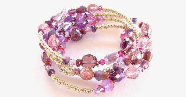 beaded wrap bracelet