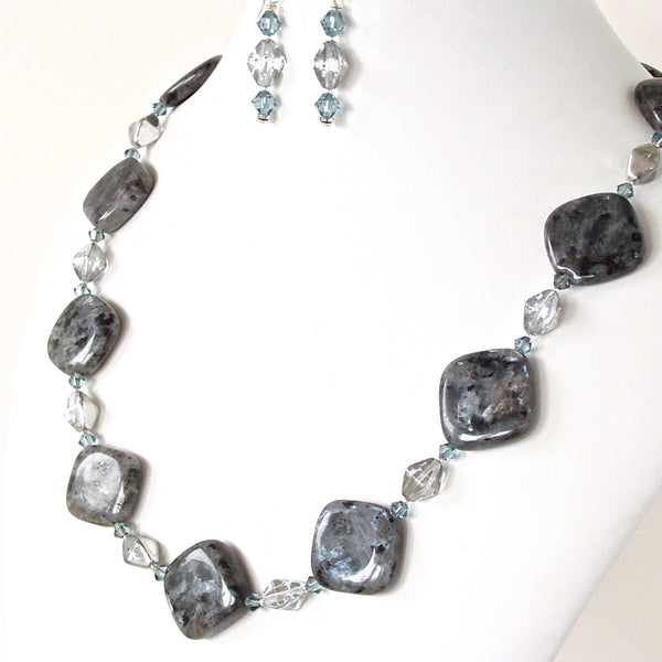 Black and blue necklace