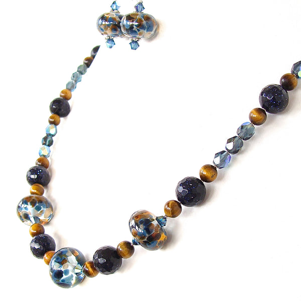 blue glass jewelry