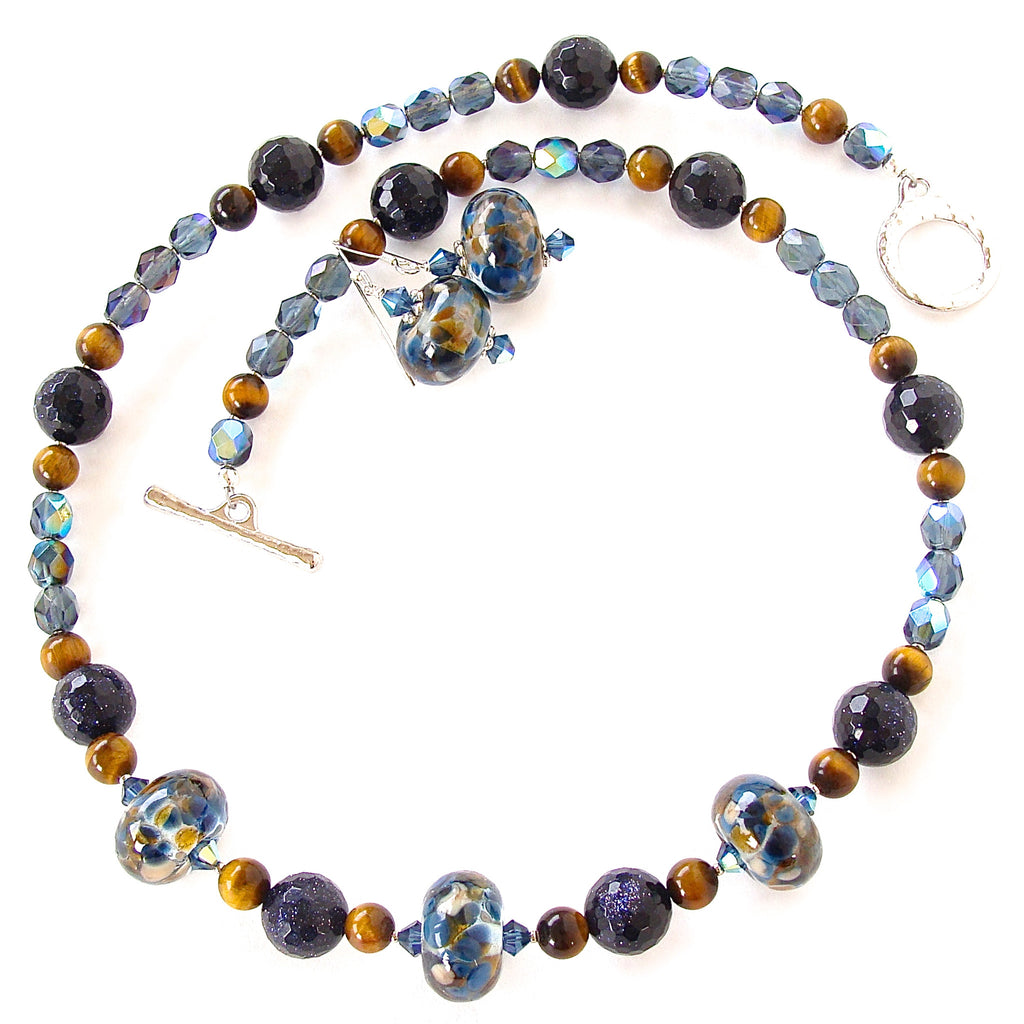 blue stone necklace