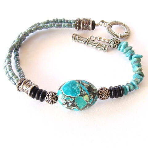 boho beaded bracelet
