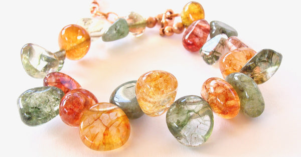 chunky gemstone bracelet