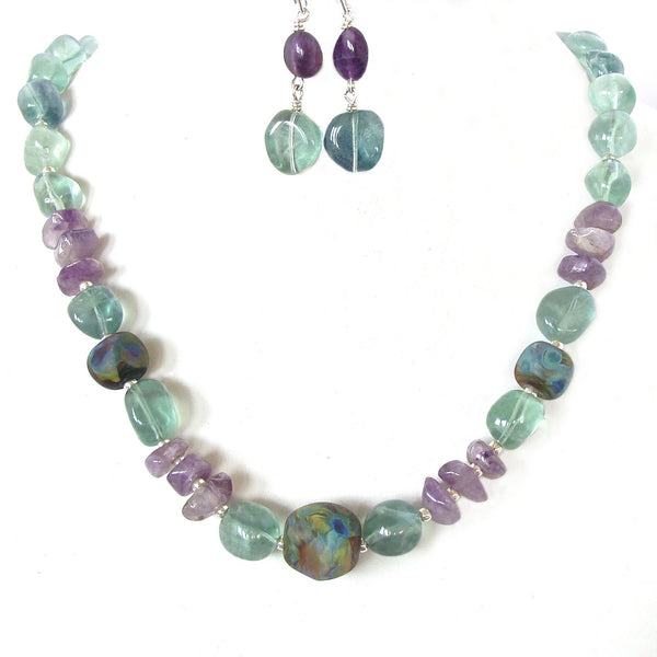 chunky gemstone necklace
