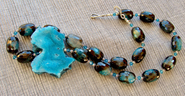 chunky stone necklace