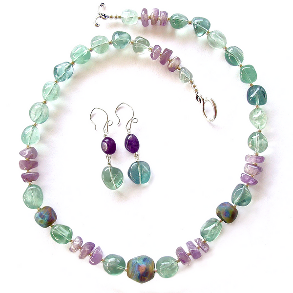 fluorite necklace