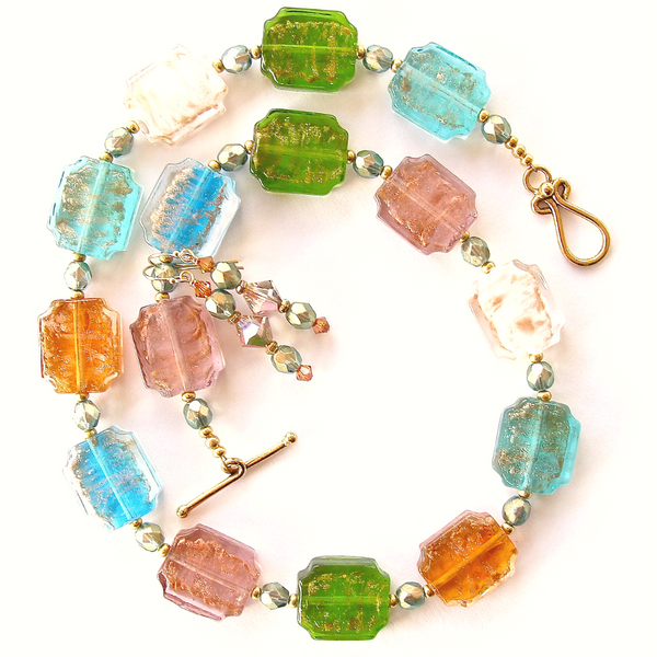 glass bead necklace