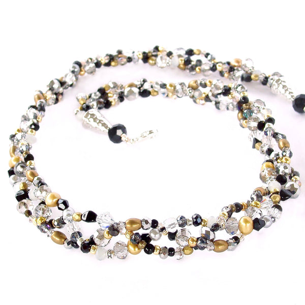 gold and silver necklace