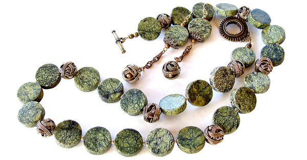 green gemstone necklace