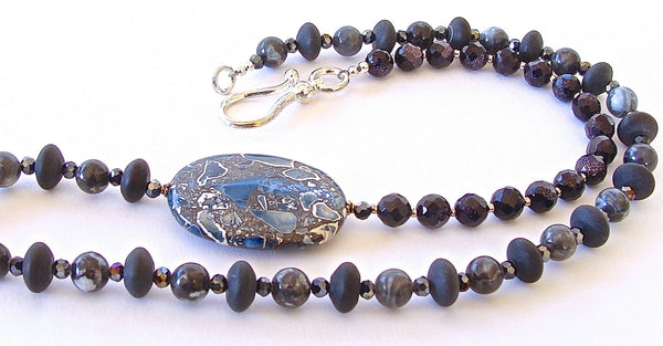 Slate: Blue Stone Necklace