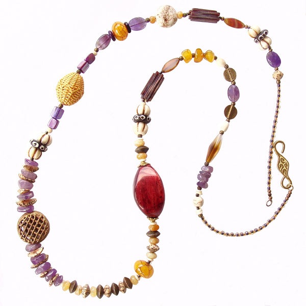 long boho necklace