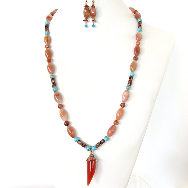 long boho necklace