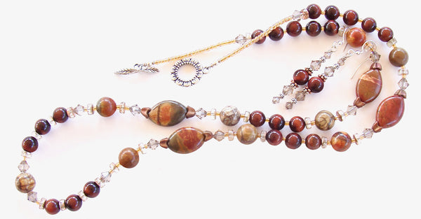 long gemstone necklace