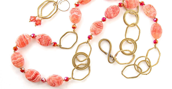 long pink necklace