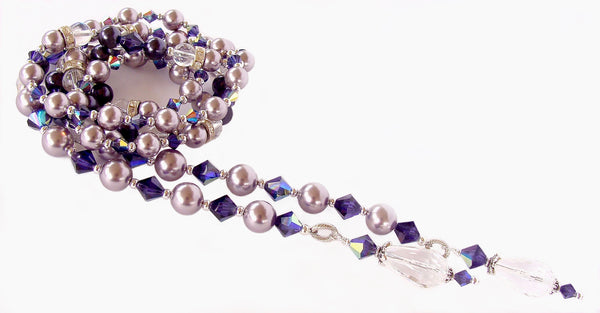 long purple necklace