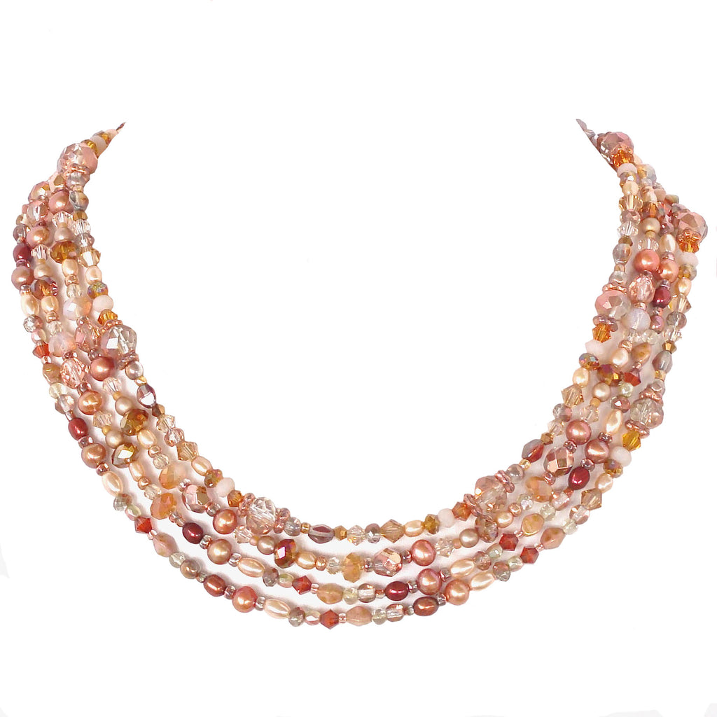 long rose gold necklace