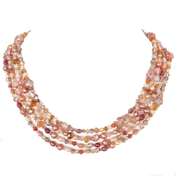 long rose gold necklace