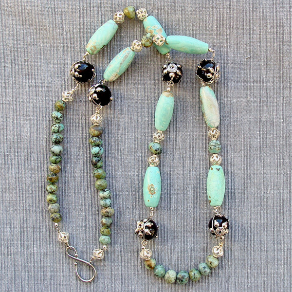 long boho necklace