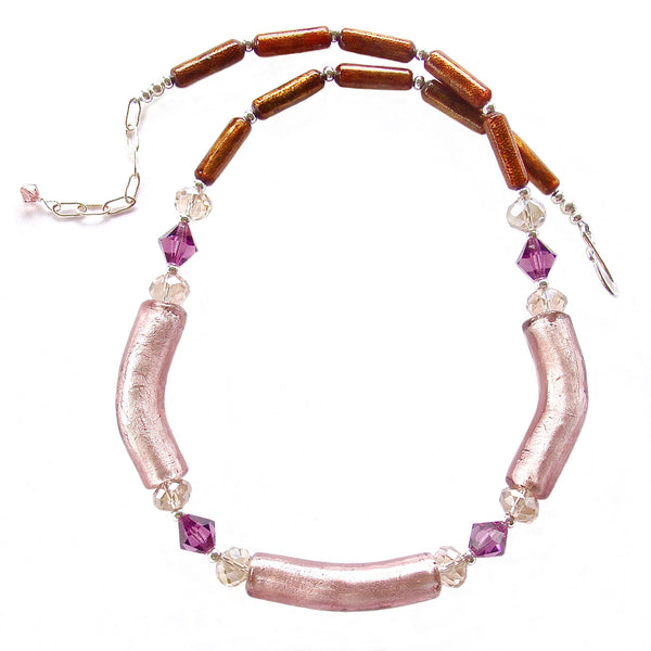 mauve necklace