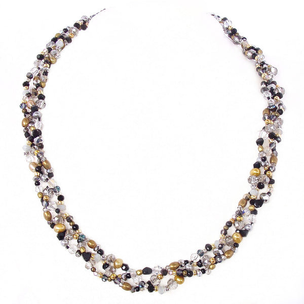 mixed metal necklace