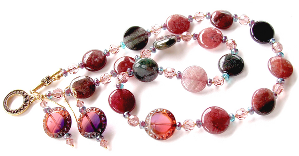 multi colored gemstone necklace