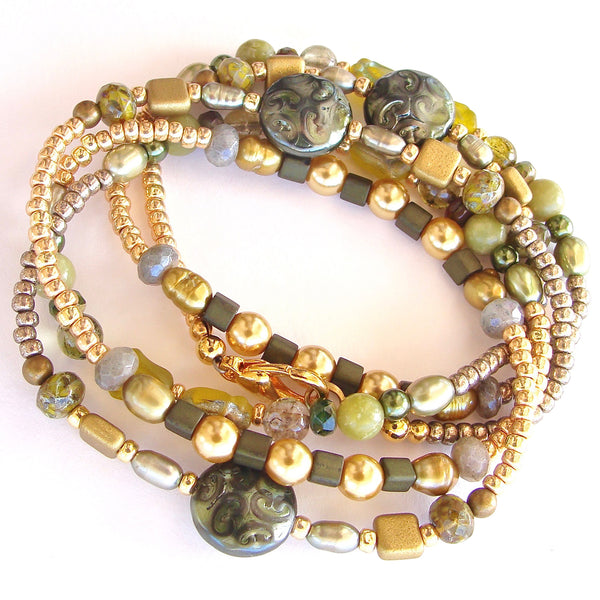 olive green bracelet