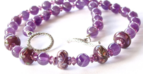 purple amethyst necklace