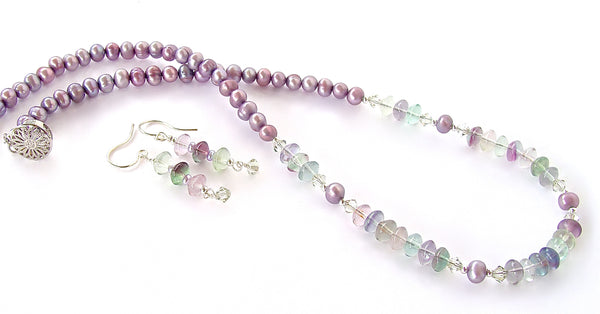 purple pearl necklace