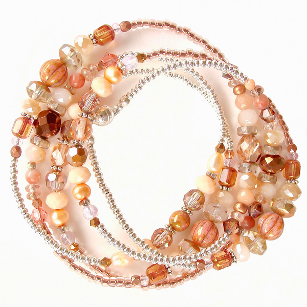 rose gold wrap bracelet