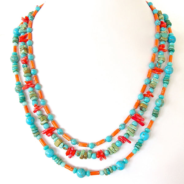 turquoise and coral jewelry