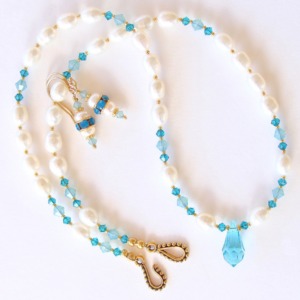 turquoise crystal necklace